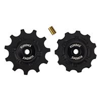 Derailleurwieltjes 2 x 11 tands Elvedes met RVS afgedichte lagers - thumbnail
