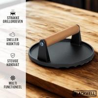 Blackwell Gietijzeren Hamburgerpers / Grillpers / Vleespers - Cast Iron - ø 18 cm - thumbnail