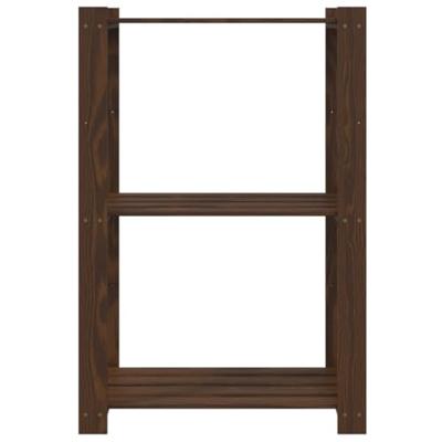 VidaXL Opbergrek 3-laags 60x38x90 cm massief grenenhout bruin
