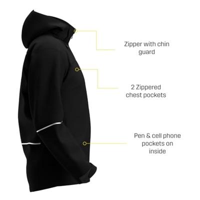 Safety Jogger ACDC Softshell Jas | Zwart/Wit | Maat 3XL - WI13003XL