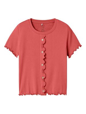 Name it zomer t-shirt S/S meisjes - koraal - Nkfholimse