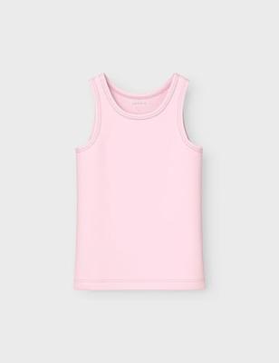 Name it 4-pak meisjes hemdjes - Serenity Heart - Multipack katoenen onderhemden kinderen