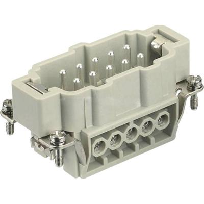 HARTING 09330102601 Pin-inzetstuk Han® E 10 + PE Schroeven 1 stuk(s) Piece