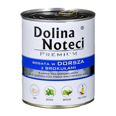 DOLINA NOTECI Premium Rijk aan kabeljauw met broccoli - nat hondenvoer - 800 g