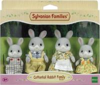 Set Poppen Sylvanian Families Family Gray Rabbit - thumbnail