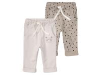 lupilu 2 baby joggingbroeken (Bruin, 50/56) - thumbnail