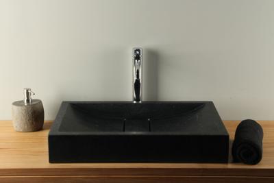 Aufsatzwaschbecken Basaltstein BE-002zk 60 cm