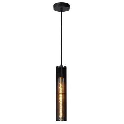 Lucide LIONEL - Hanglamp - Ø 6,5 cm - 1xE27 - Zwart