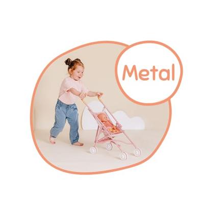 SMOBY - Babyverpleegster - Kinderwagen - Voor poppen - Praktisch en lichtgewicht - Gemakkelijk op te vouwen - Vanaf 2 jaar