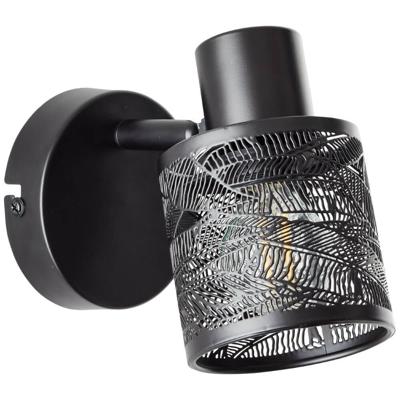 Brilliant Zwart wandlampjeBano - 99868/76