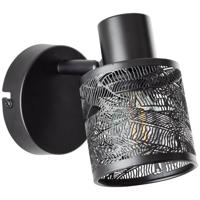 Brilliant Zwart wandlampjeBano - 99868/76 - thumbnail