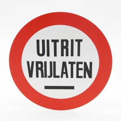 BORD ROND UITRIT VRIJLATEN