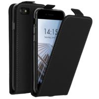 Accezz Flipcase voor Apple iPhone SE (2022 / 2020) / 8 / 7 Telefoonhoesje Zwart - thumbnail