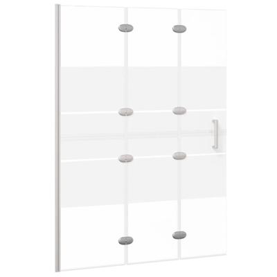 VidaXL Douchewand inklapbaar 100x140 cm esg wit VidaXL Douchewand inklapbaar 100x140 cm esg wit