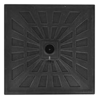 Parasolvoet vierkant 12 kg hars zwart - thumbnail