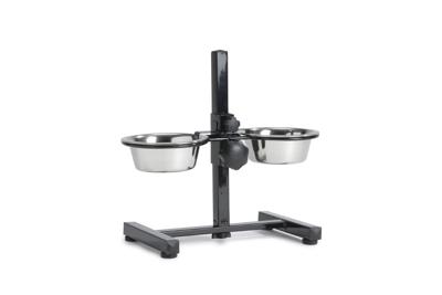 Beeztees Voerbak Standaard RVS Bak 16cm Zwart