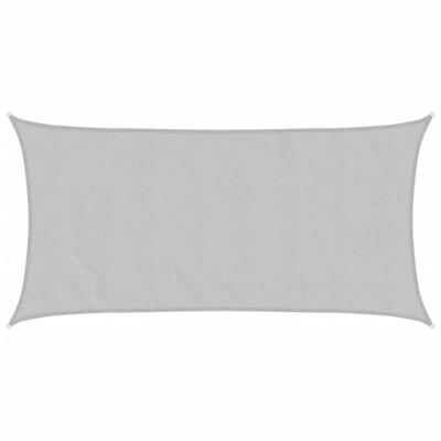 VidaXL Zonnezeil 3,5x2 m 100% polyester oxford lichtgrijs