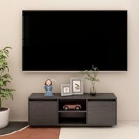 Tv-meubel 110x30x40 cm massief grenenhout grijs - thumbnail