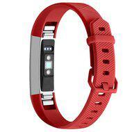 FitBit Alta HR siliconen bandje met gesp - Maat: Large - Rood - thumbnail
