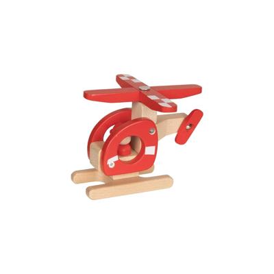Goki houten helikopter rood Goki houten helikopter rood