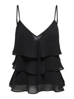 Only Onllinn Life Flounce Singlet Wvn Noos Tops En Singlets Black - thumbnail