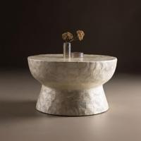 Nohr Ronde Salontafel 'Leeann' Capiz, 70cm - thumbnail