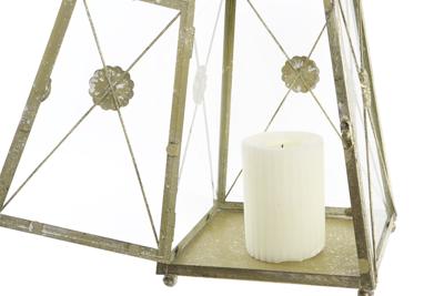Lykta DKD Home Decor Kristal Gouden Metaal (18 x 18 x 36 cm)