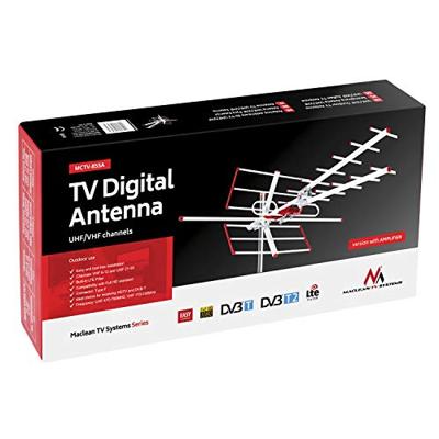 Actieve TV Externe Antenne DVB-T/T2 H.265 HEVC max 100dBμV Maclean MCTV-855 Lte filter