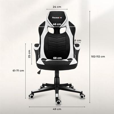 GAMING STOEL HUZARO FORCE 2.5 WHITE MESH