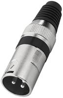 Monacor XLR-207P/SW XLR-stekker - thumbnail