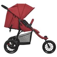 Kinderwagen staal rood - thumbnail