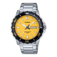 Casio DIVER Geel Zilverkleurig Heren horloge - thumbnail