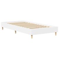 Bedframe zonder matras 75x190 cm spaanplaat wit - thumbnail