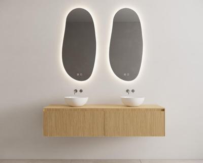 Onderkast Gliss Design Timotheus 180 CM 2 Lades Incl Topplaat Pure