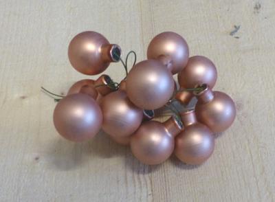 Kerstballetjes glasballetjes beige mat Warentuin Mix - Warentuin mix