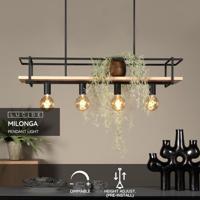 Lucide MILONGA - Hanglamp - 4xE27 - Zwart - thumbnail