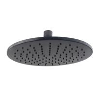 Hoofddouche Aquasplash Cemal Rond 25x0,8 cm Antikalk Mat Zwart Aquasplash - thumbnail