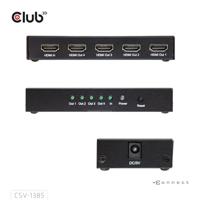 club3D CSV-1385 HDMI Adapter [1x HDMI-bus - 4x HDMI-bus] Zwart - thumbnail