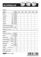 Expres scoreblok sigel voor yahtzee - thumbnail