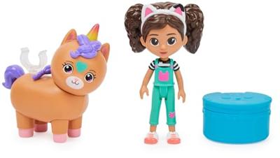 Gabby's Poppenhuis speelgoedfigurenset Gabby en Kiho de kittenhoorn - thumbnail