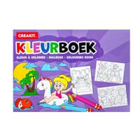 Kleurboek A4 24/ paars CREAKIT - thumbnail