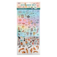 Creative Craft Group Stickerset katten, 100st. - thumbnail