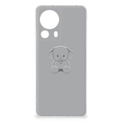 Xiaomi 13 Lite Telefoonhoesje met Naam Grijs Baby Olifant Xiaomi 13 Lite Telefoonhoesje met Naam Grijs Baby Olifant