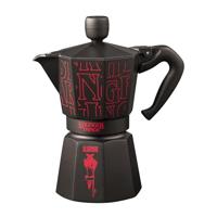Italiaanse koffiemachine - BIALETTI - Moka Express - Stranger Things Collectie - 6 kopjes - 270 ml - Zwart/Rood - thumbnail