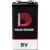 D'Addario PW-9V-02 Tour Grade 9V batterijen (2 stuks)