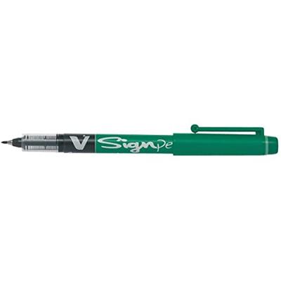 Boligrafo de tinta líquida Pilot V Sign Groen 0,6 mm (12 Stuks)