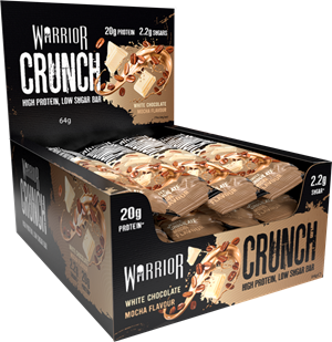 Warrior Crunch Bar White Choc Mocha (12 x 64 g)