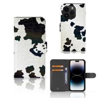 iPhone 15 Pro | Telefoonhoesje | Met pasjeshouder | Koeienvlekken - thumbnail