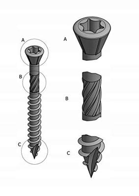 pgb-Europe PFS+ | Hardhoutschroef VZK-T Ø 4,50x80 C2 T-20 | 200 st PFWHTGC00004500802 pgb-Europe PFS+ | Hardhoutschroef VZK-T Ø 4,50x80 C2 T-20 | 200 st PFWHTGC00004500802
