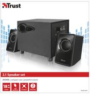 Trust Avora 2.1 PC-luidsprekers Kabelgebonden 9 W Zwart - thumbnail